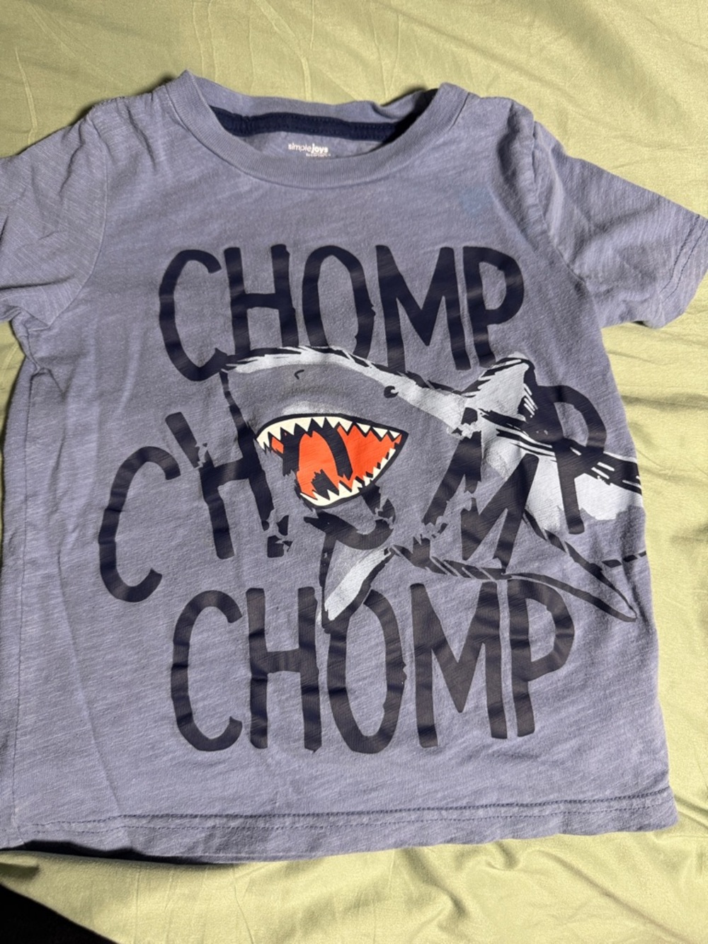 The Children's Place Blue Shark 'Chomp' Short Sleeve Tee